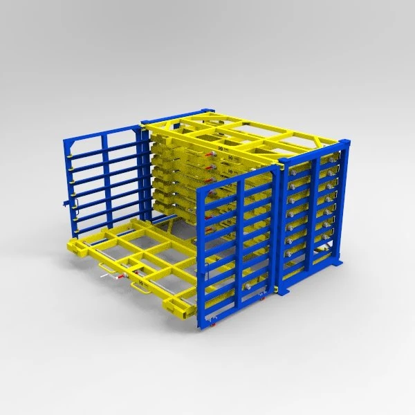 Rack de chapa metálica de 8 níveis